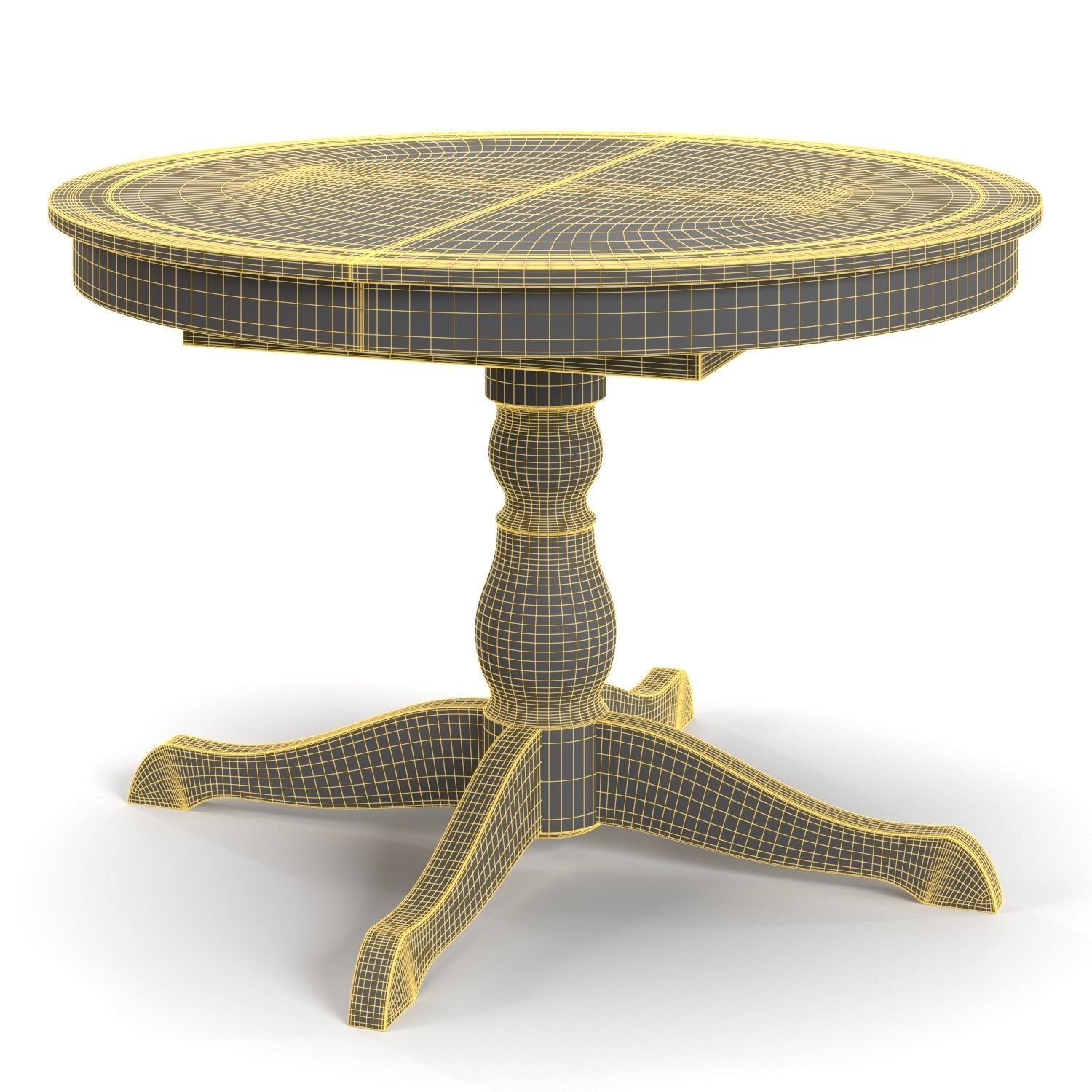 Ingatorp Extendable Table PBR 3D model_5
