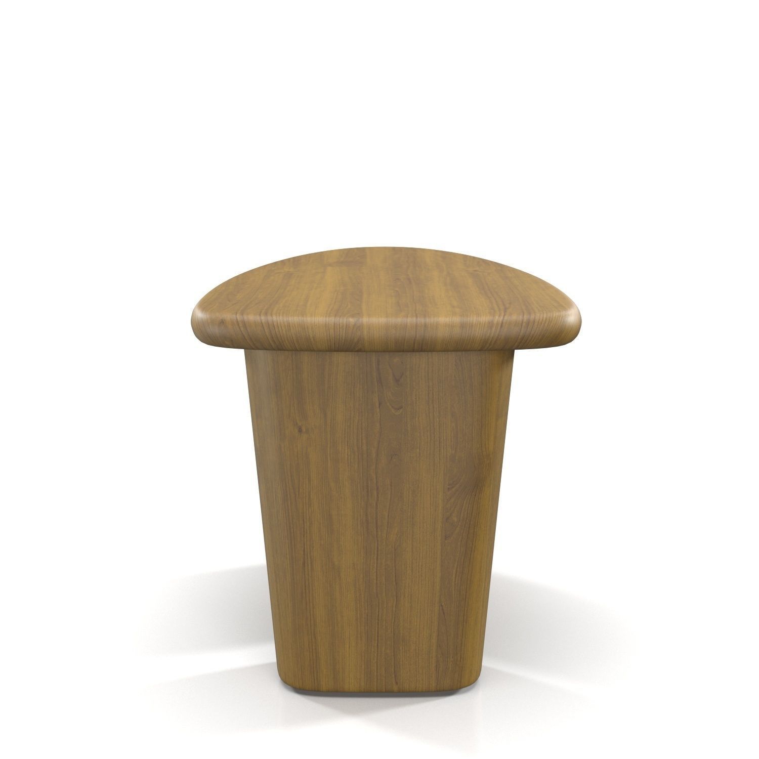 Kalle Sculptural Oak Side Table PBR 3D model_2