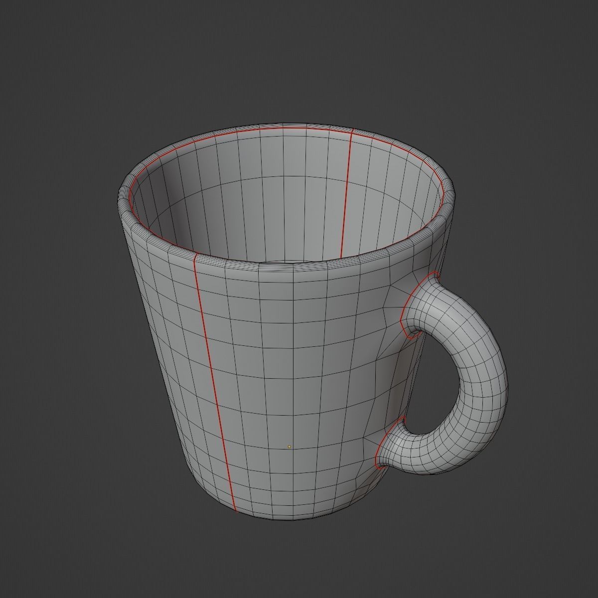 Coffee Cup 06 Low-poly 3D model_13