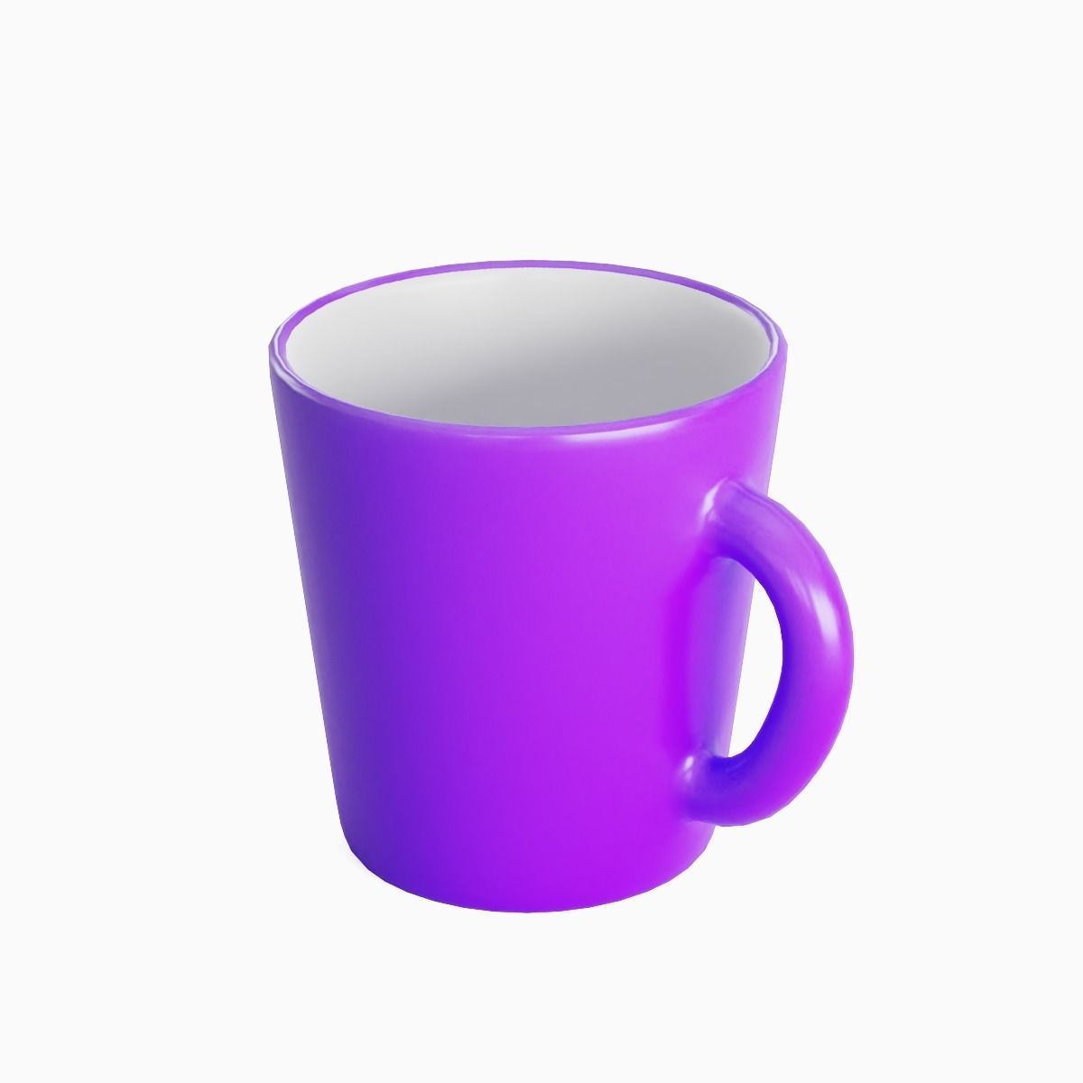 Coffee Cup 06 Low-poly 3D model_5