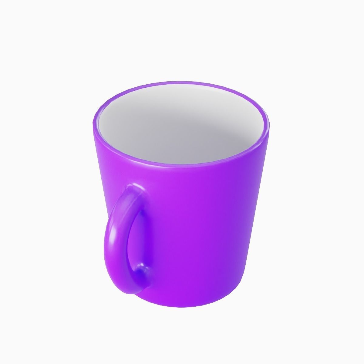 Coffee Cup 06 Low-poly 3D model_8