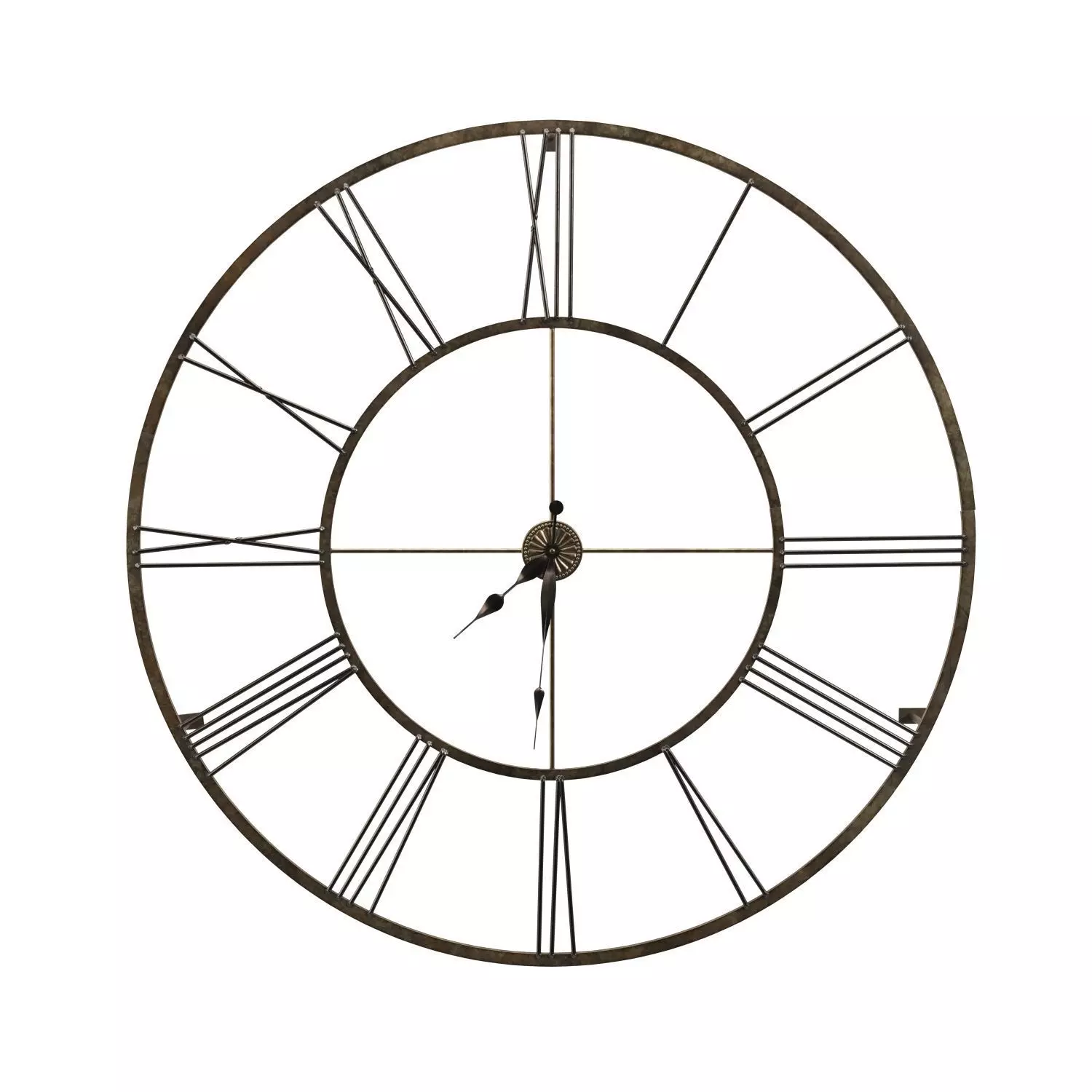 Large Wall Clock PBR 3D model_0