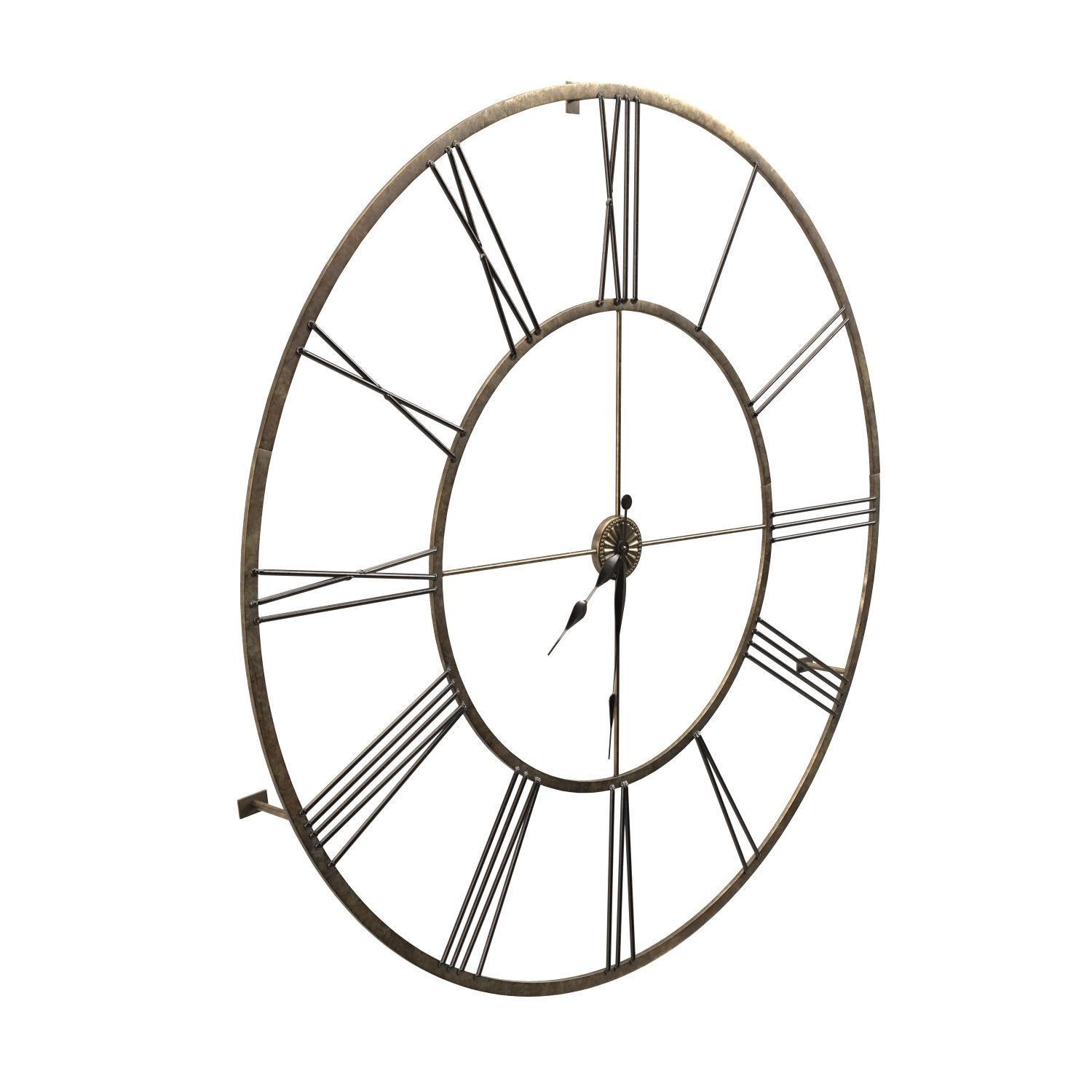 Large Wall Clock PBR 3D model_2