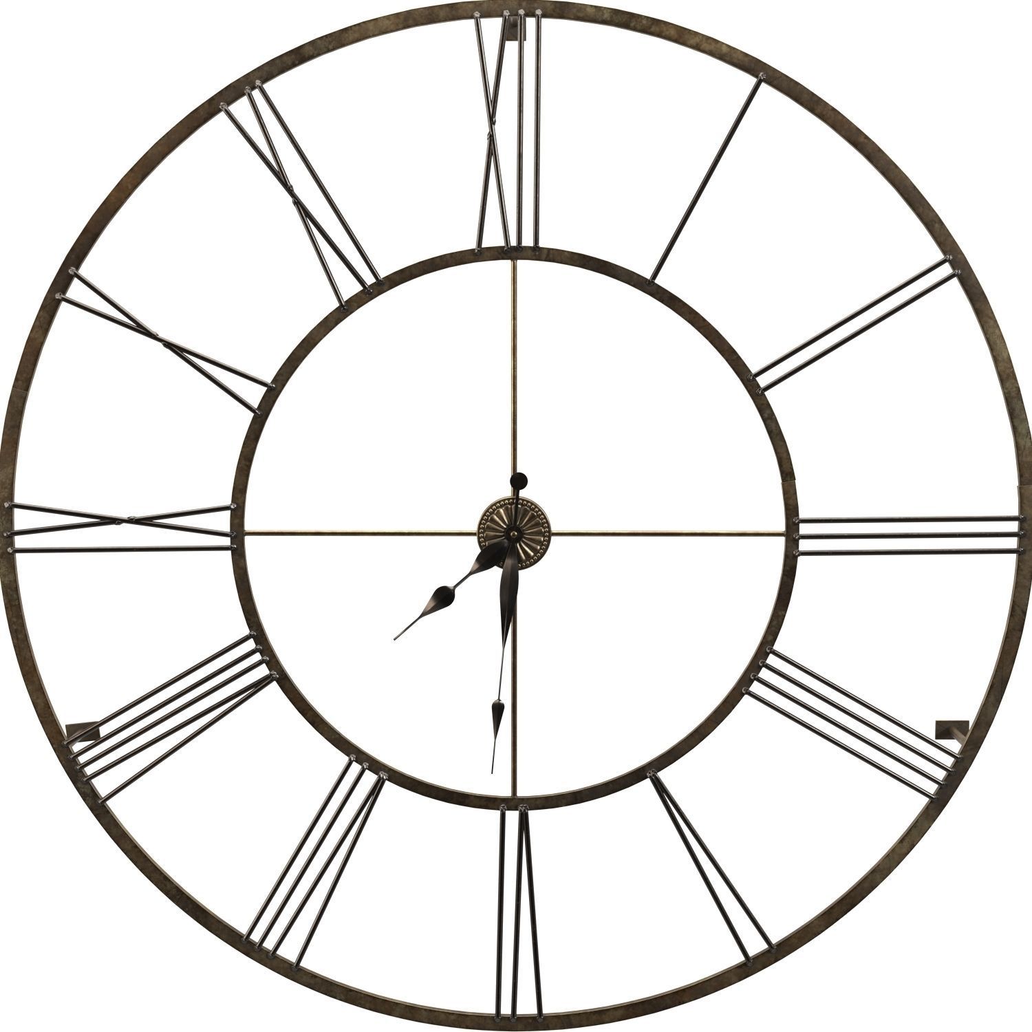 Large Wall Clock PBR 3D model_3