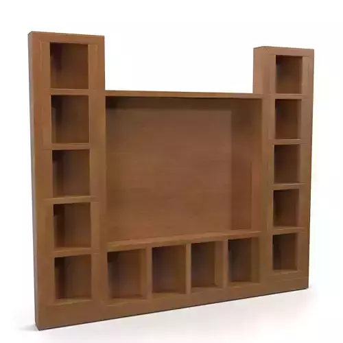 Living Room Custom Media Wall PBR