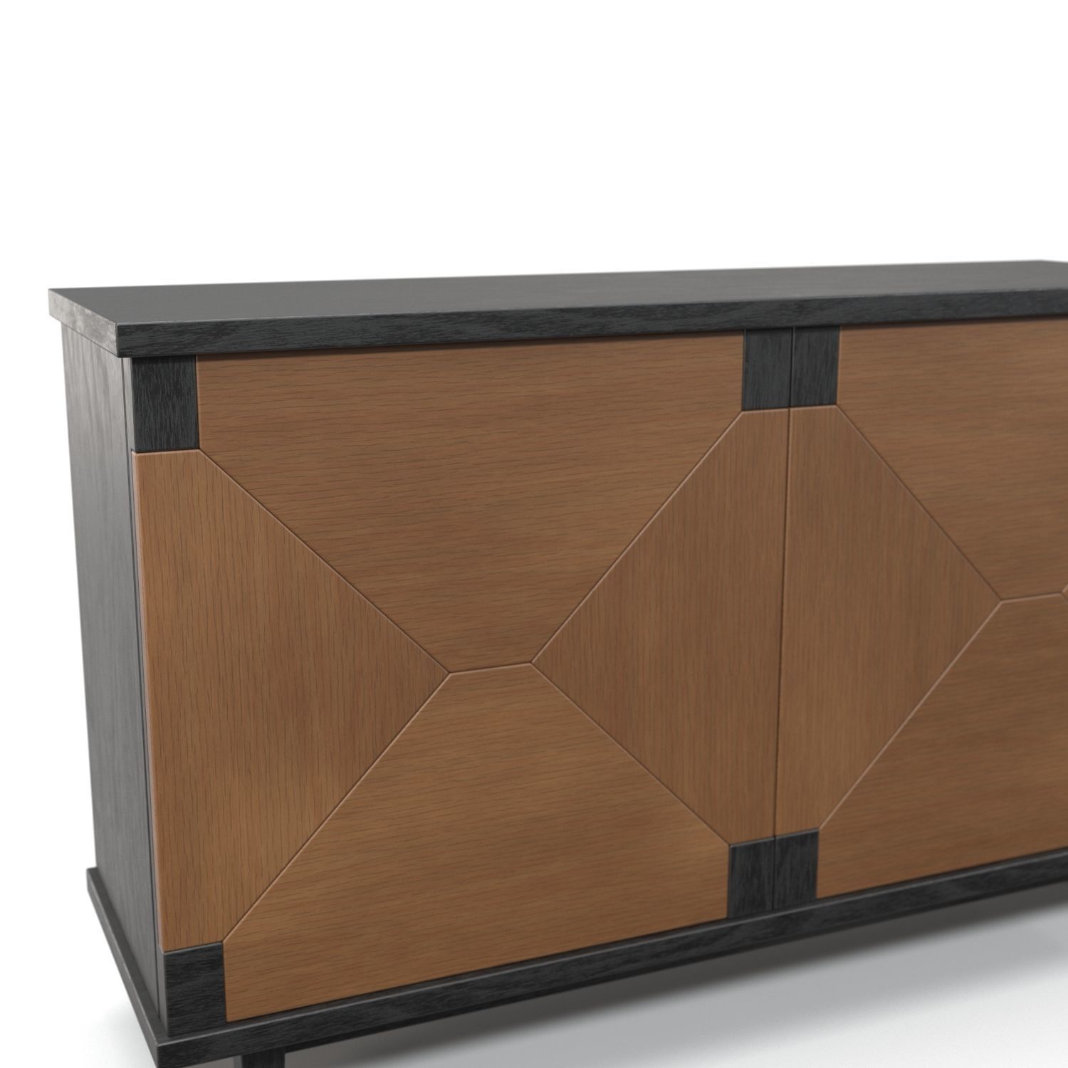 Mitchell Gold  Bob Williams Console Table with Storage PBR 3D model_3