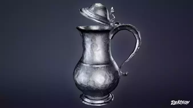 MEDIEVAL - Flagon 01 - LOW POLY