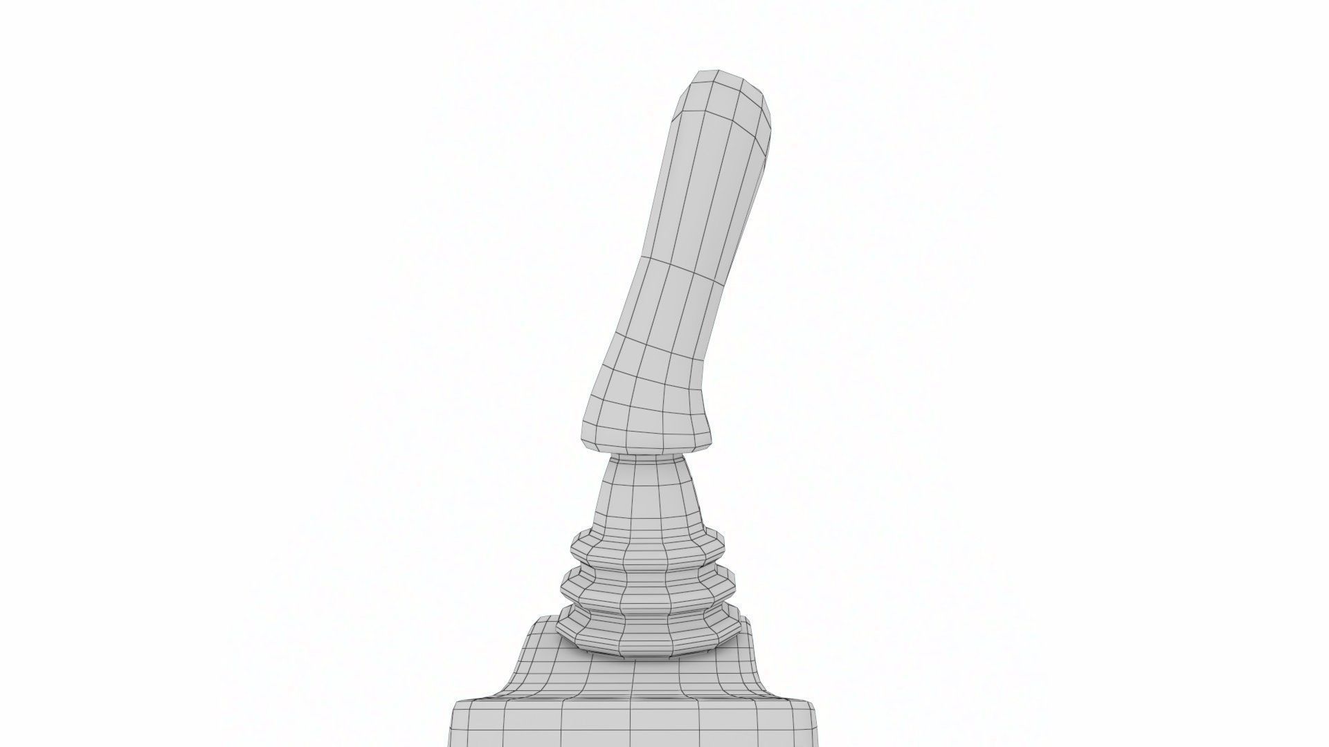 Vehicle Controller Dock with Joy stick ISO SAE controls Low-poly 3D model_25