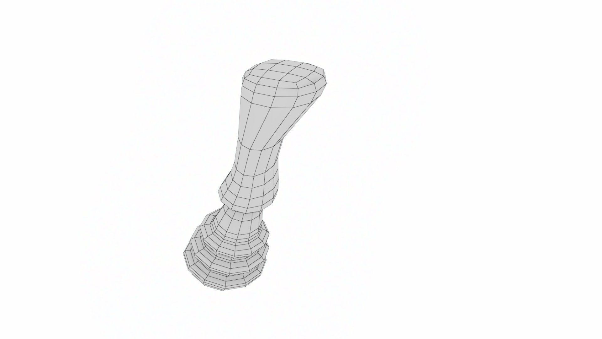 Vehicle Controller Dock with Joy stick ISO SAE controls Low-poly 3D model_29