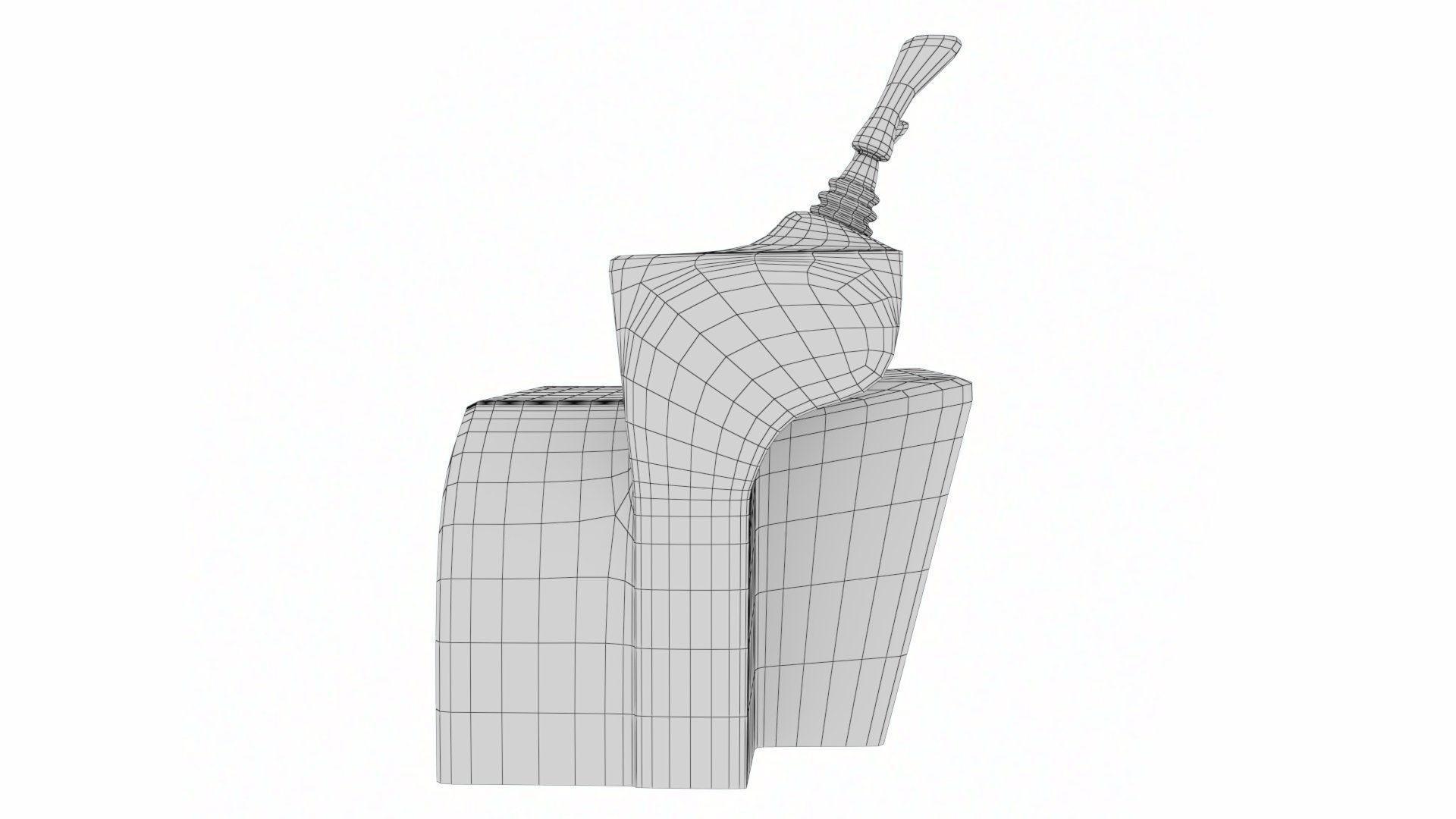 Vehicle Controller Dock with Joy stick ISO SAE controls Low-poly 3D model_21