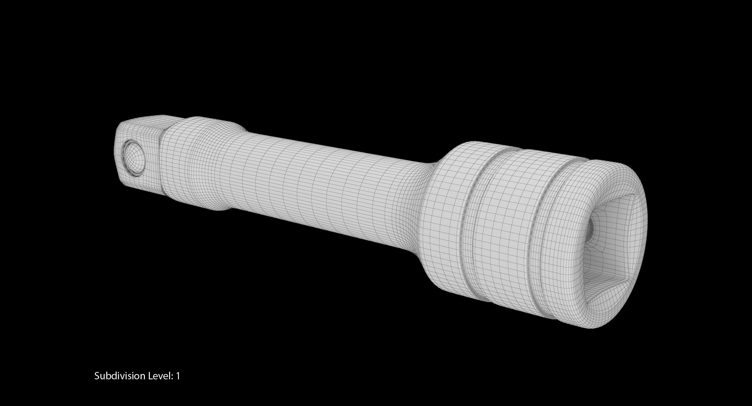 Socket Tool FXK3 Low-poly 3D model_15