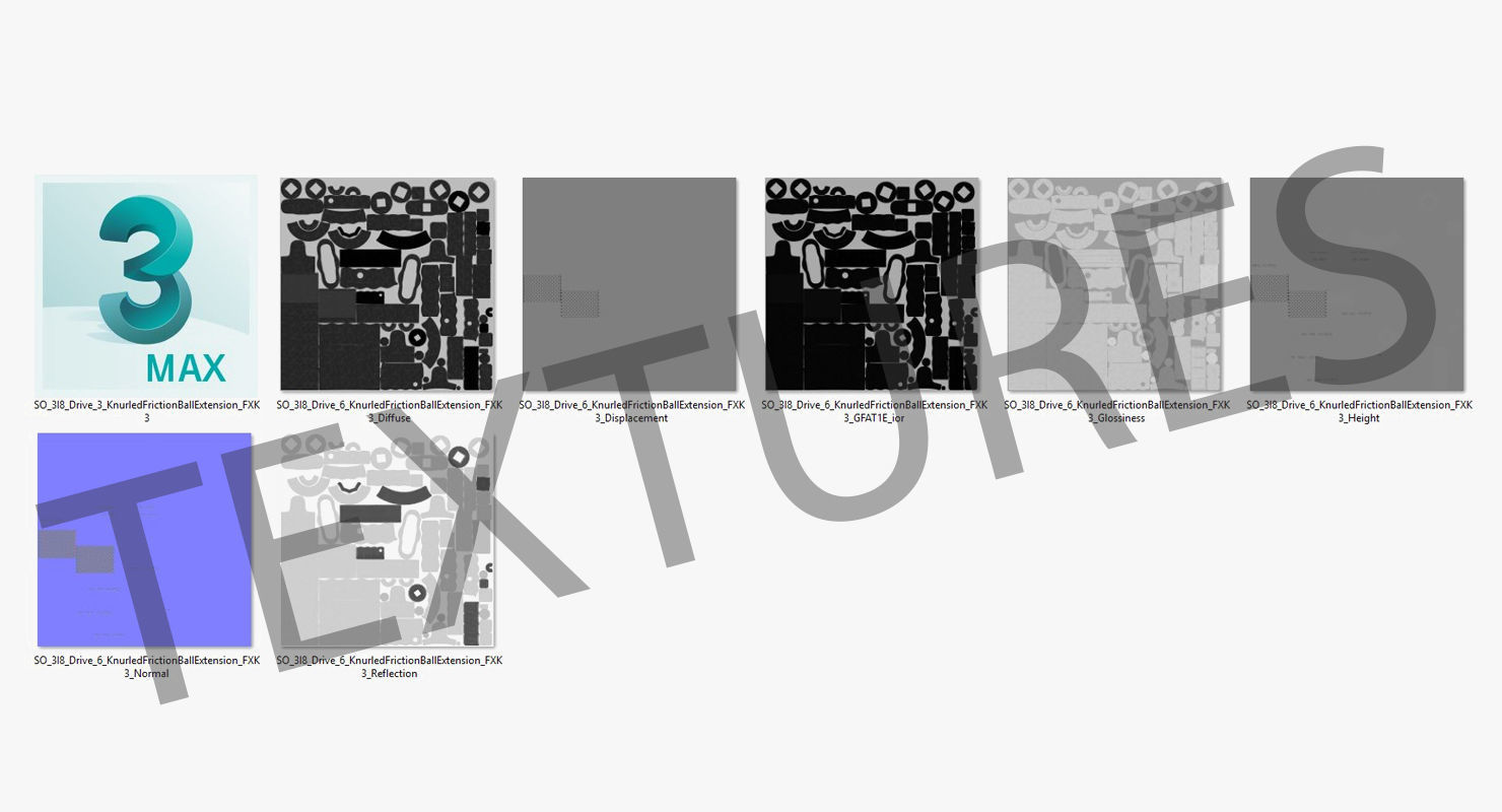 Socket Tool FXK3 Low-poly 3D model_27