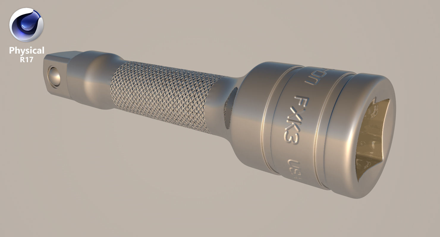 Socket Tool FXK3 Low-poly 3D model_25