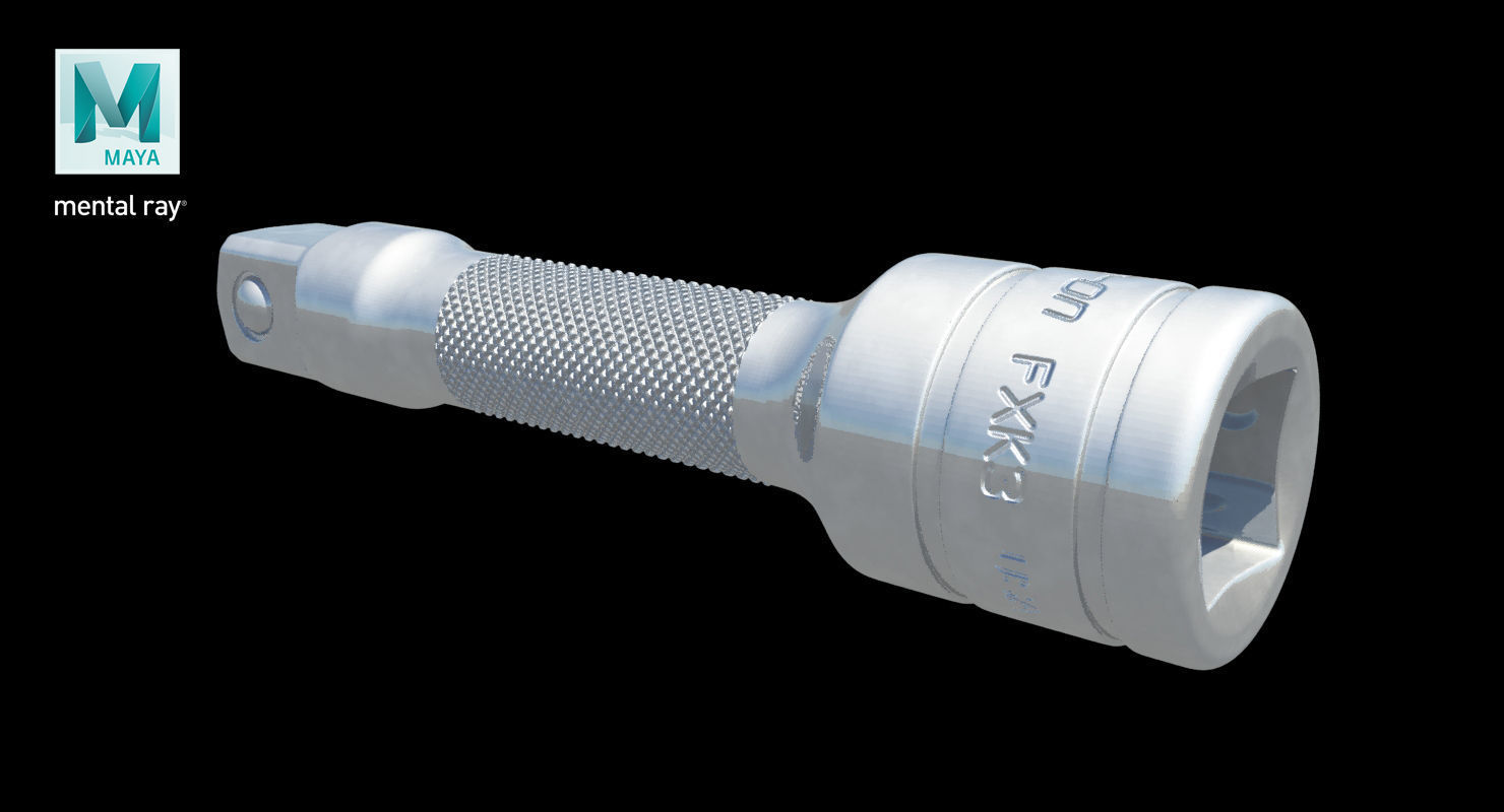 Socket Tool FXK3 Low-poly 3D model_22
