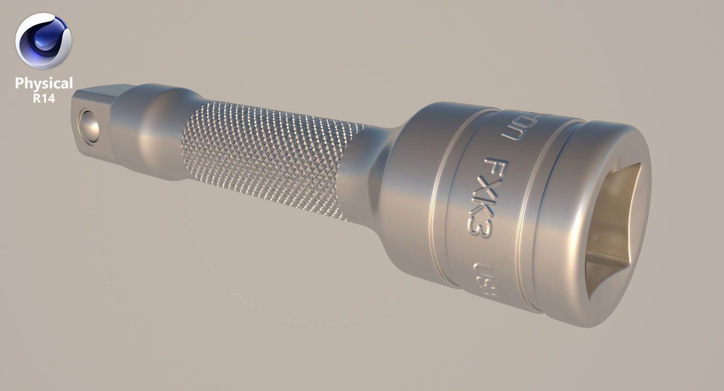 Socket Tool FXK3 Low-poly 3D model_24