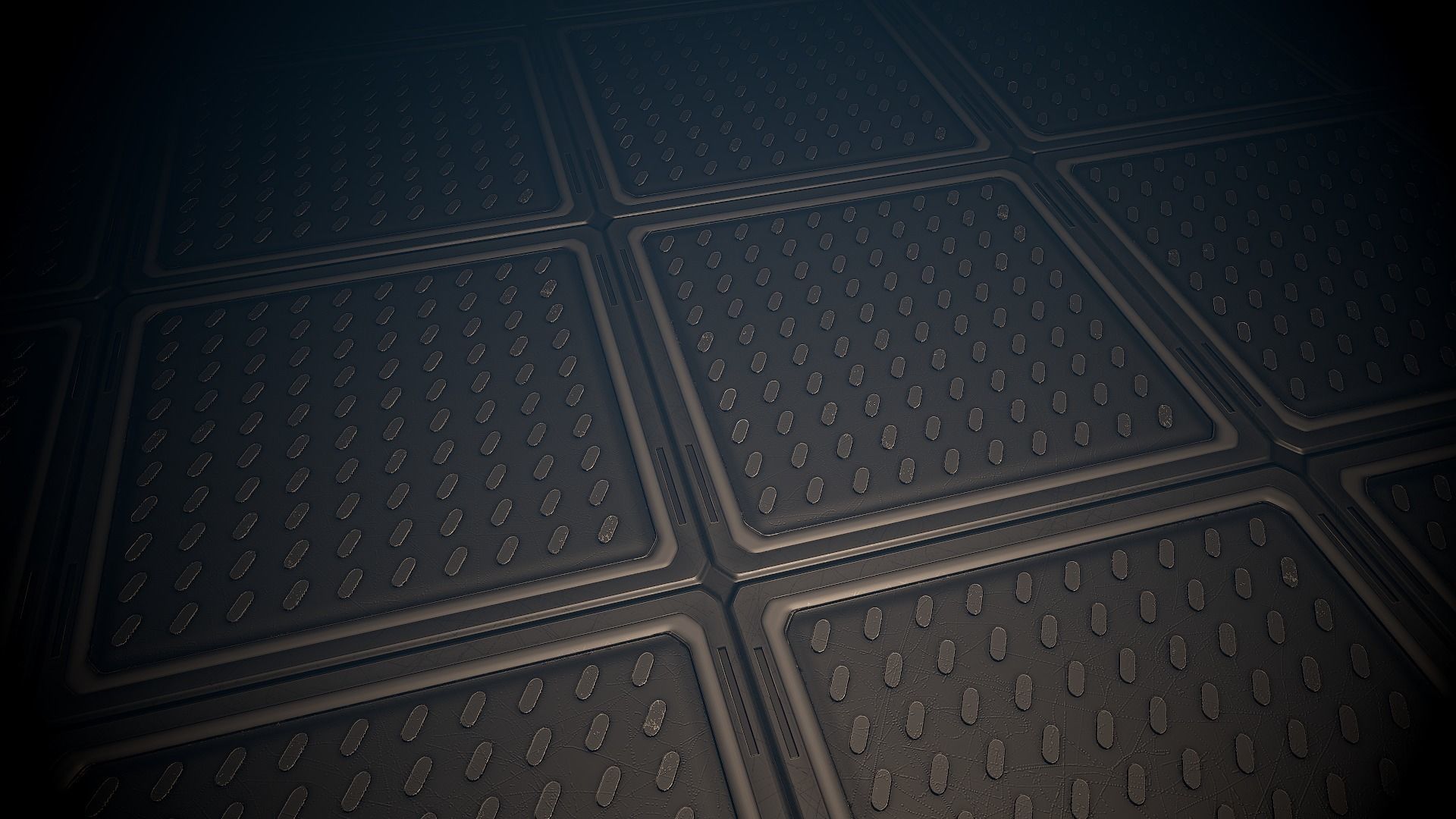 Sci-Fi Floor material 3D model_2