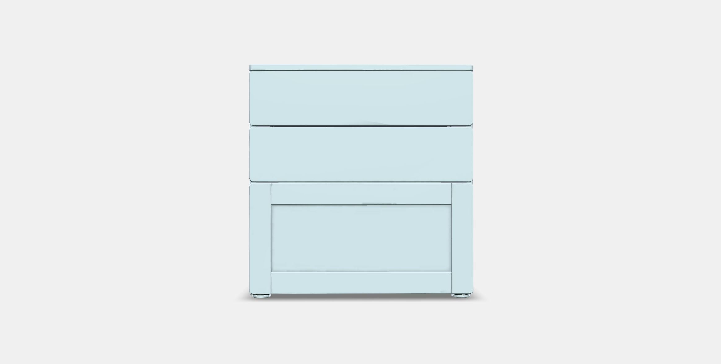 SMASTAD - PLATSA Chest of 3 drawers 2 Low-poly 3D model_10