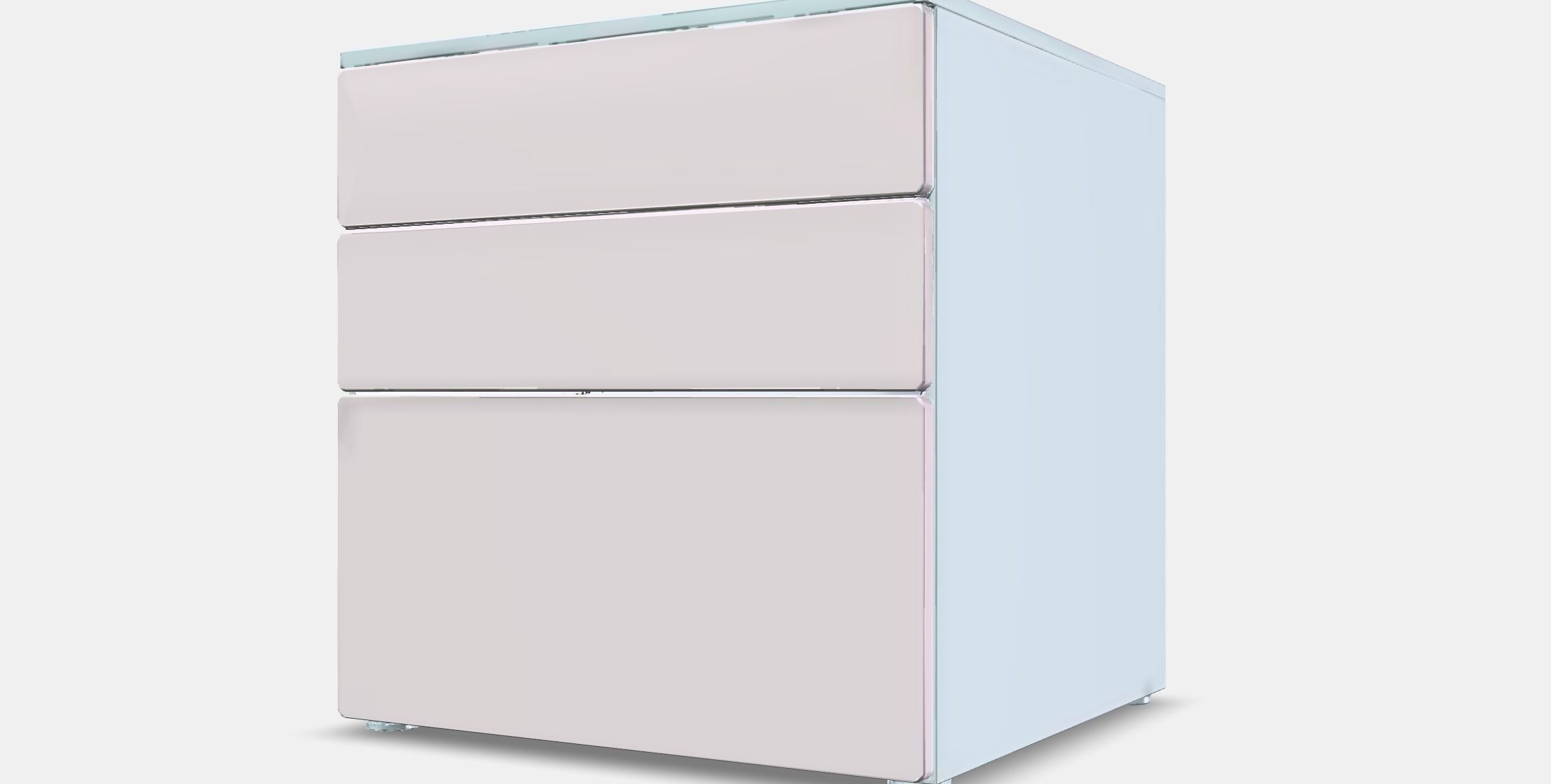 SMASTAD - PLATSA Chest of 3 drawers 3 Low-poly 3D model_12