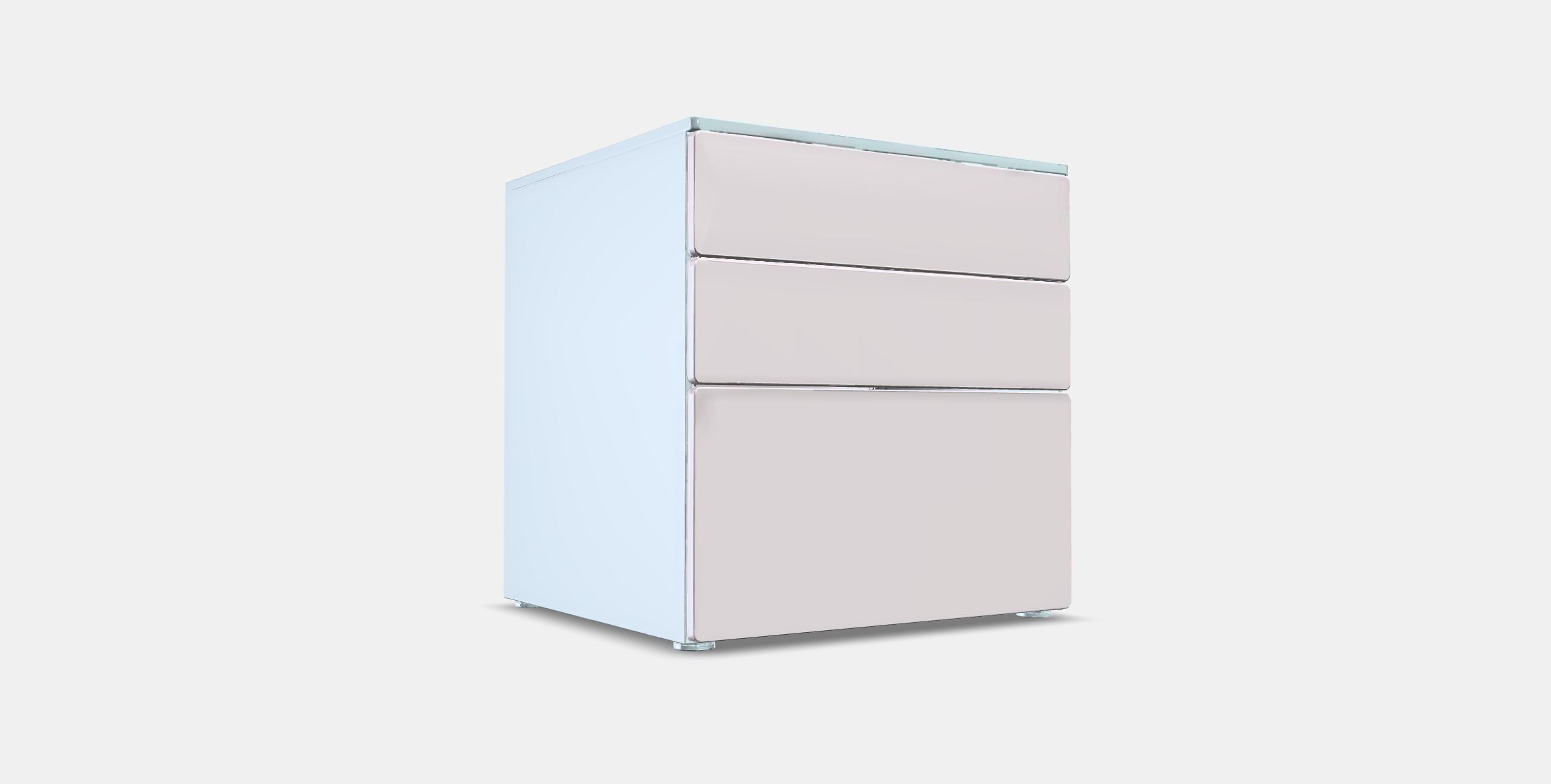 SMASTAD - PLATSA Chest of 3 drawers 3 Low-poly 3D model_3