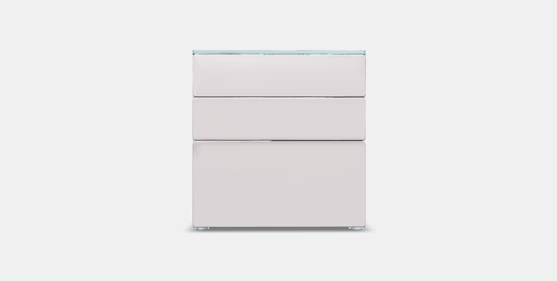 SMASTAD - PLATSA Chest of 3 drawers 3 Low-poly 3D model_9