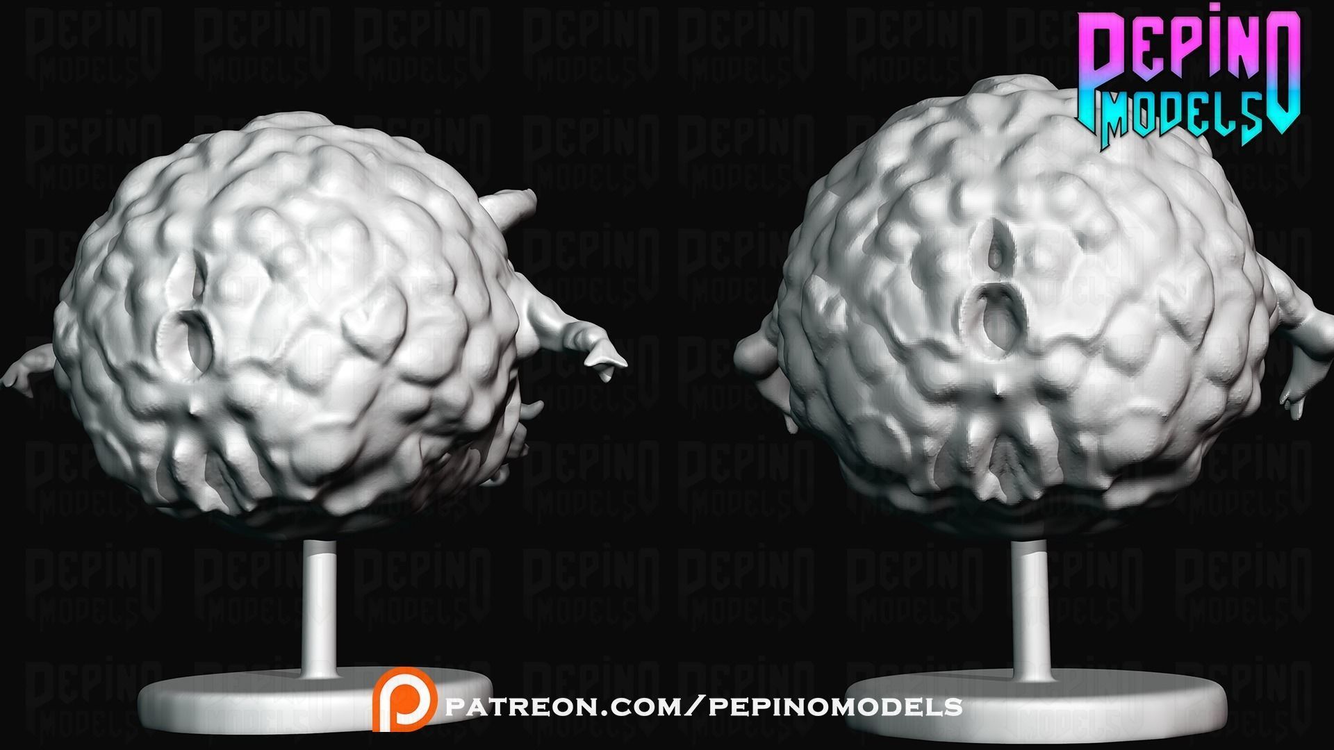 Pain Elemental from Doom classic - 30mm miniature 3D print model 3D print model_2