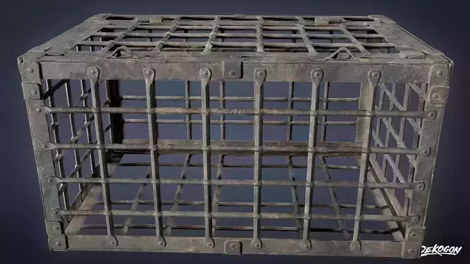 MEDIEVAL - Ground Cage 01 - LOW POLY