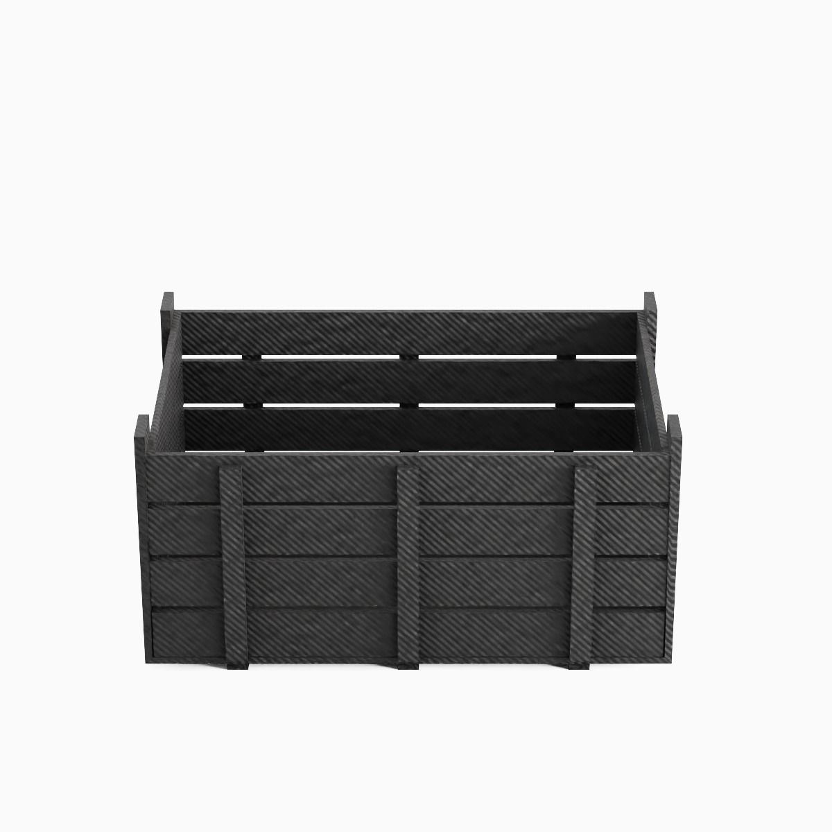 Plastic Crate 02 Low-poly 3D model_4