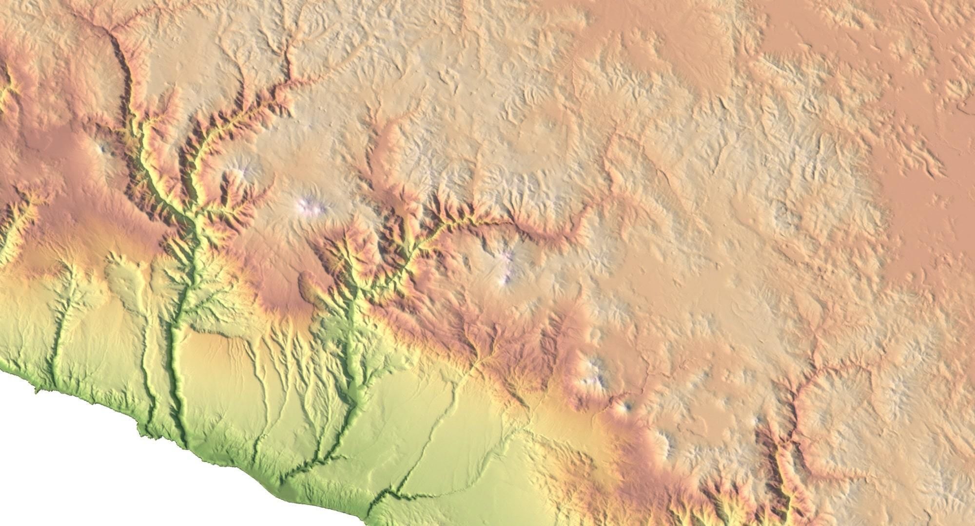 Peru Terrain 3D Map 3D model_6