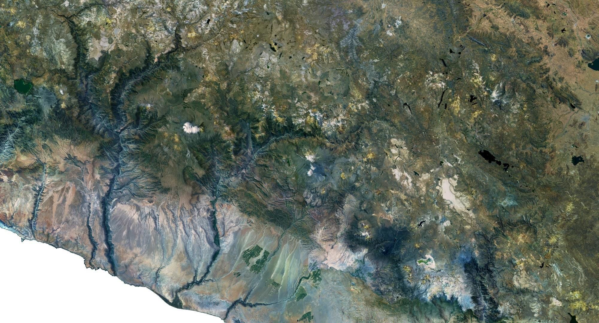 Peru Terrain 3D Map 3D model_5