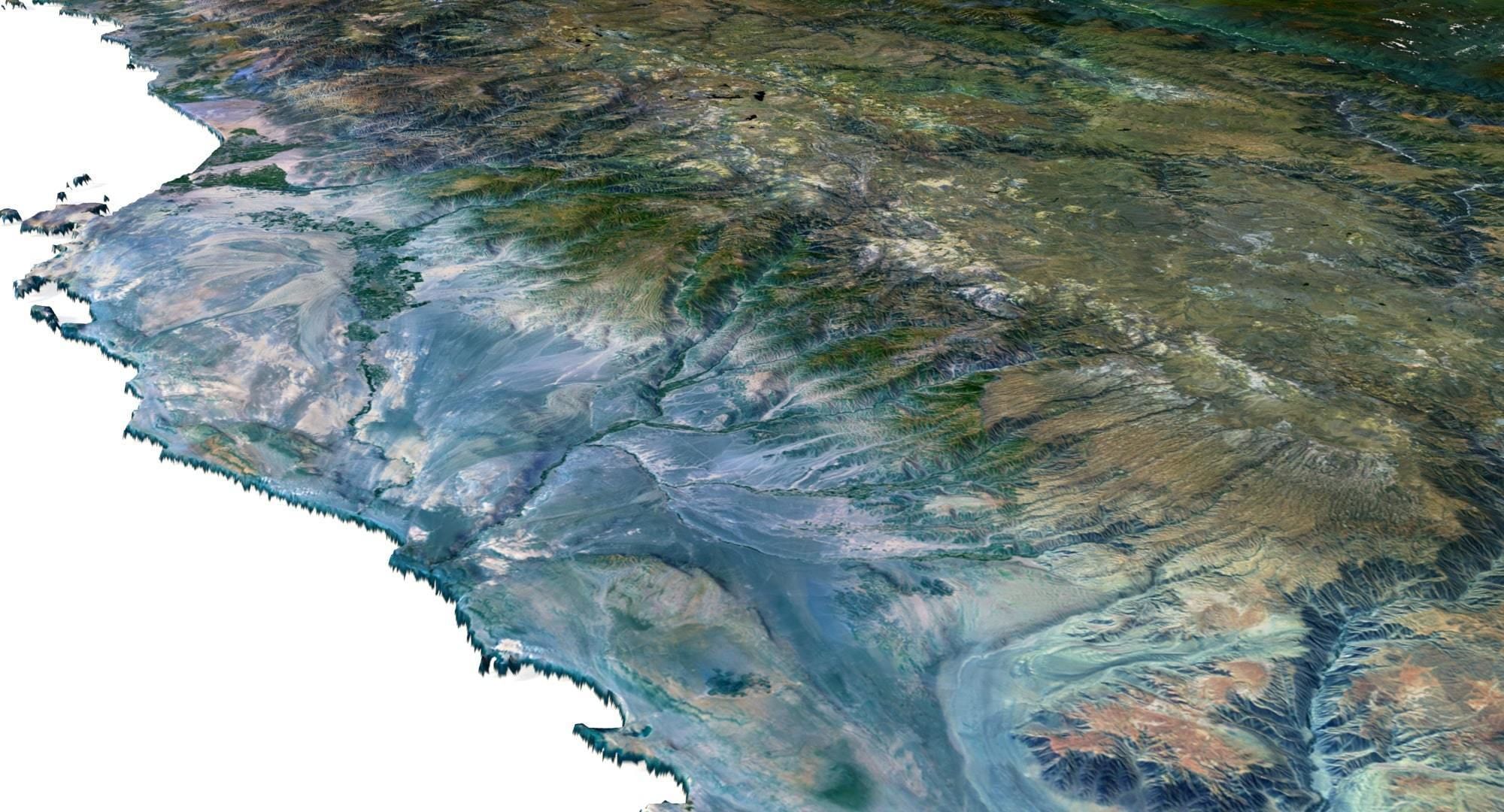 Peru Terrain 3D Map 3D model_10