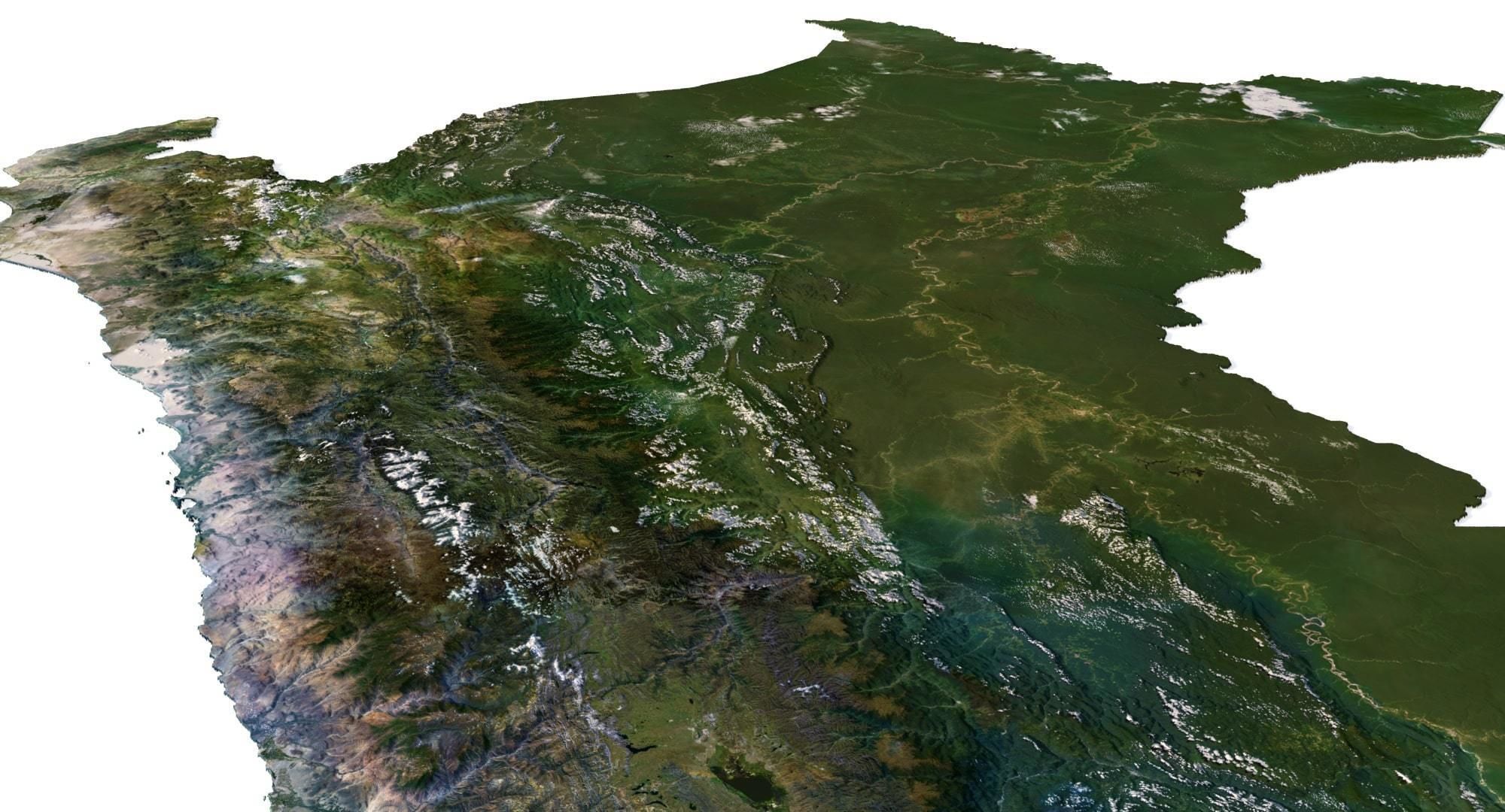 Peru Terrain 3D Map 3D model_9