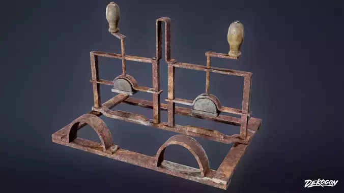 MEDIEVAL - Hand Crusher 01 - LOW POLY