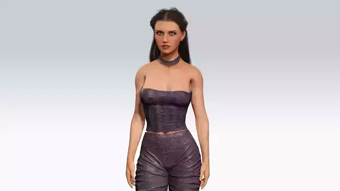 Sexy Character - Fully Rigged 3D model