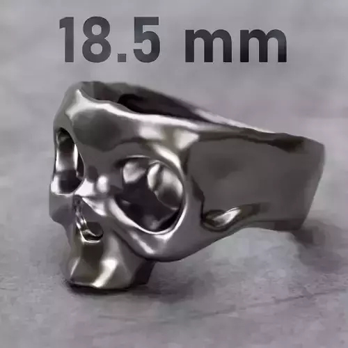 3D Printable Skull Ring for Jewelry 3D print model