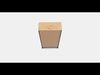 HEMNES Glass door cabinet with 3 drawers Low-poly 3D model_1