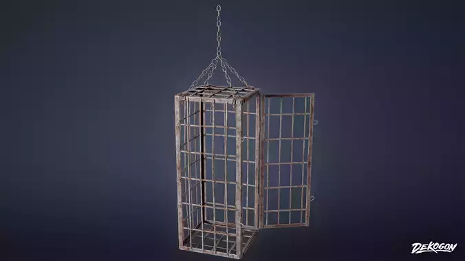 MEDIEVAL - Hanging Cage 01 - LOW POLY