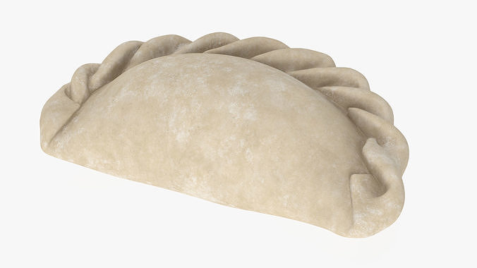 Pierogi Dumpling Raw 3D model 5