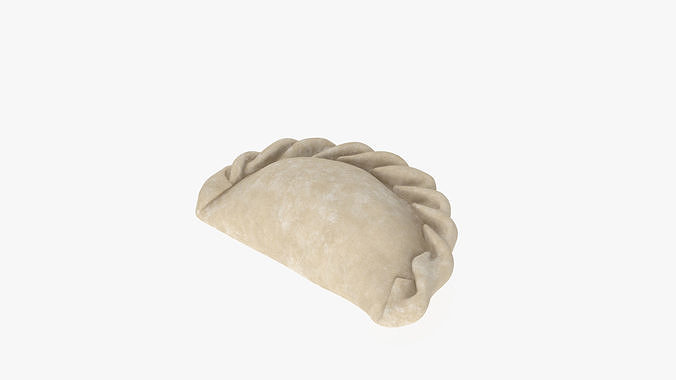 Pierogi Dumpling Raw 3D model 4