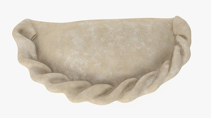 Pierogi Dumpling Raw 3D model 6