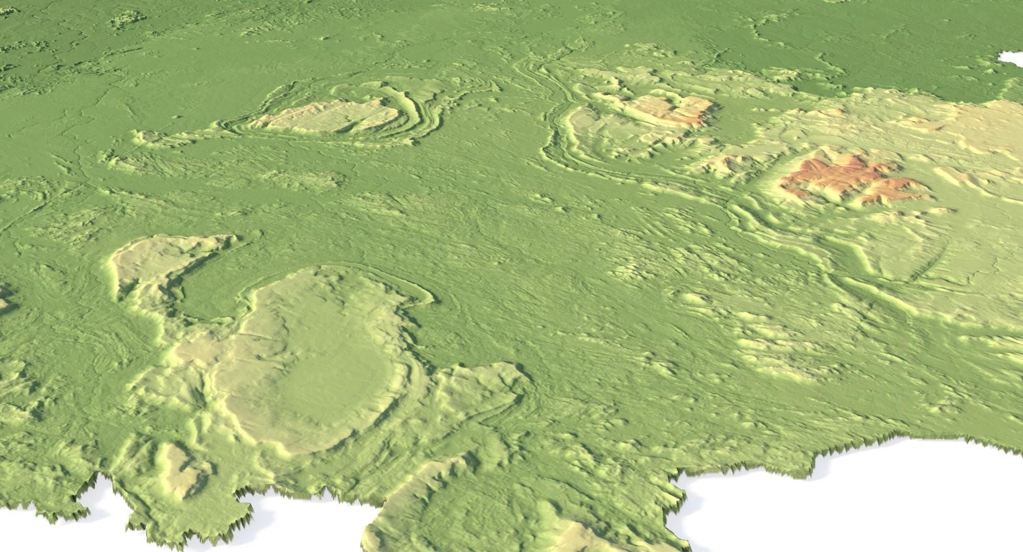 Venezuela Terrain 3D Map 3D model_11