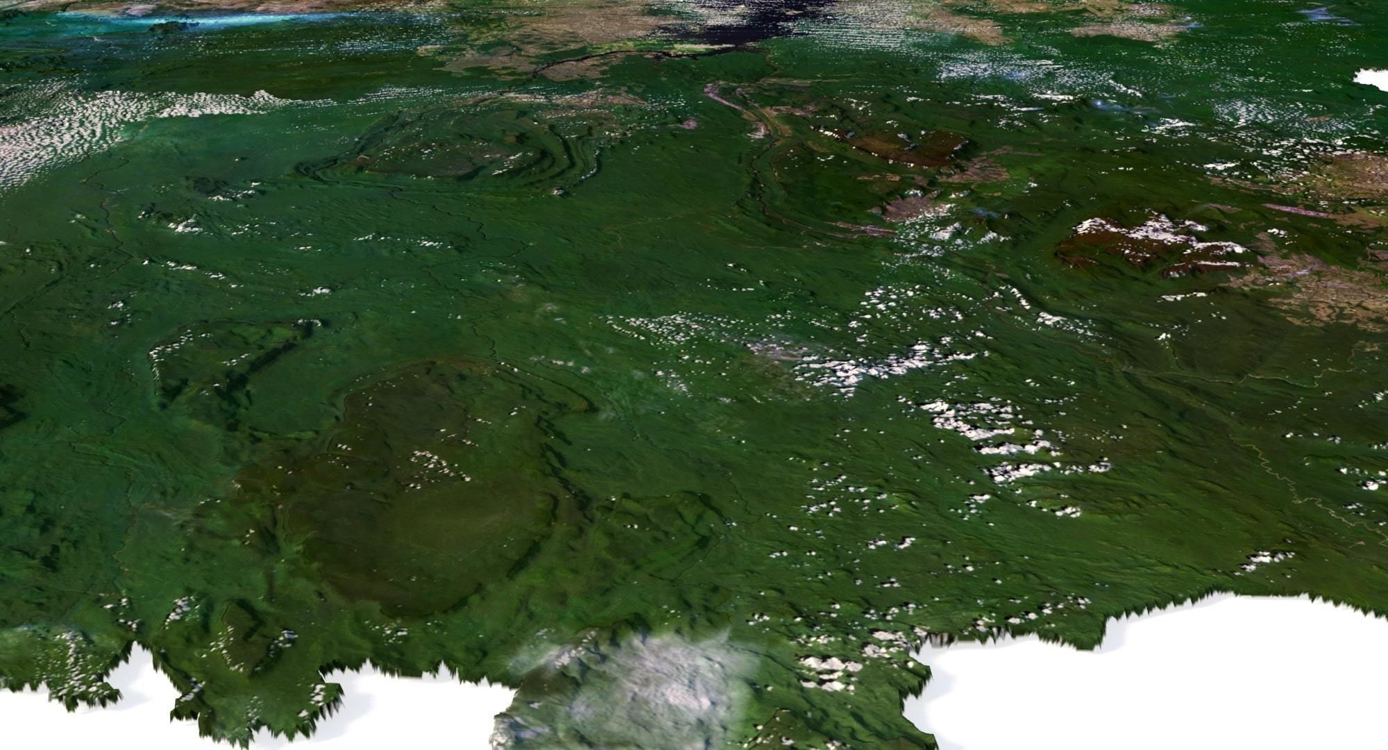 Venezuela Terrain 3D Map 3D model_10