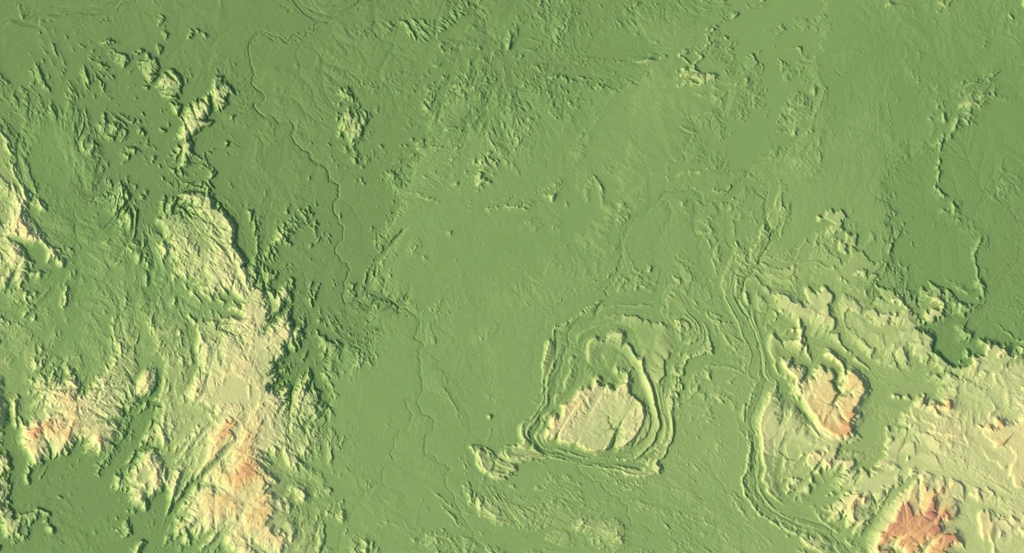 Venezuela Terrain 3D Map 3D model_4