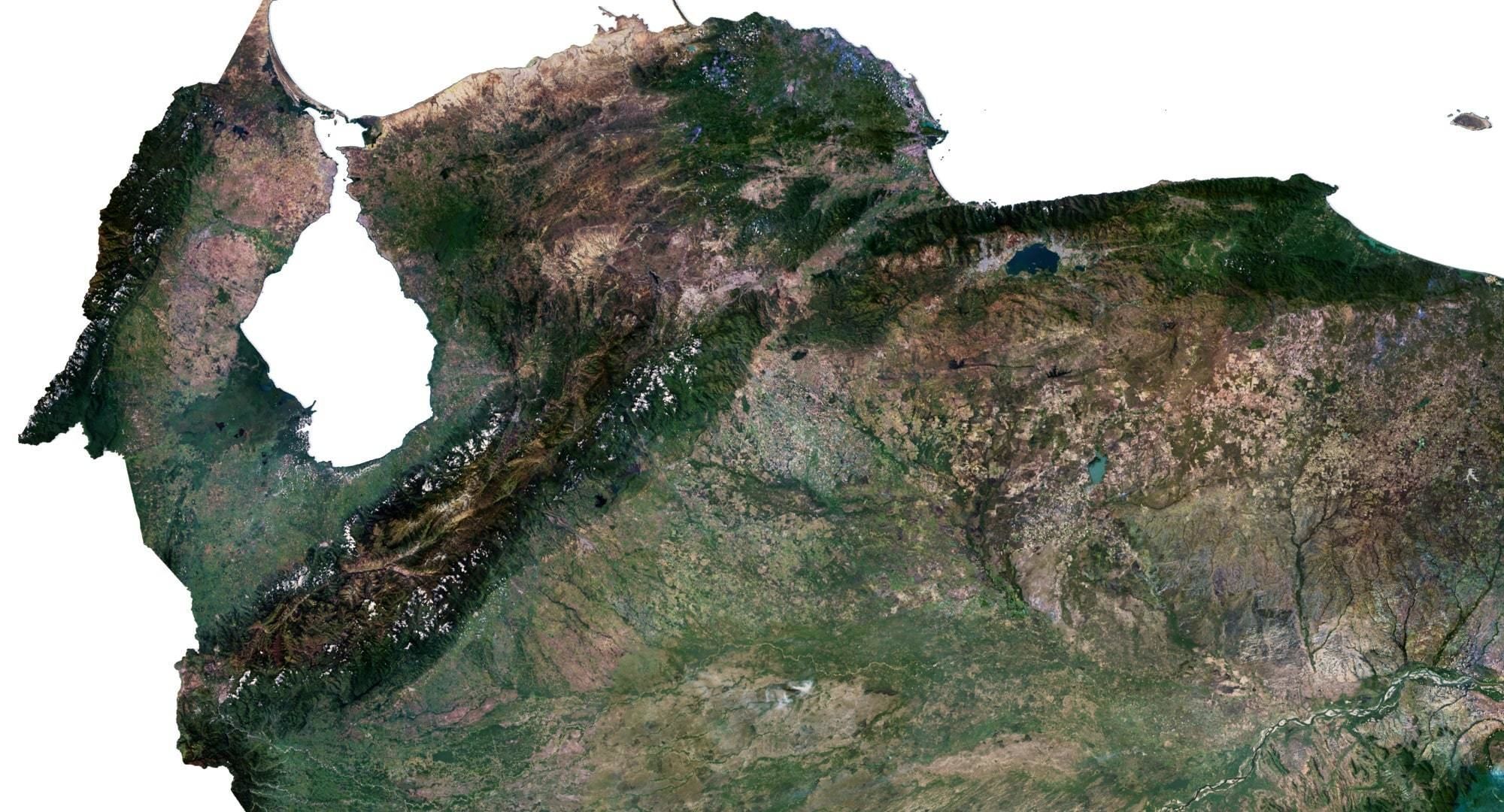 Venezuela Terrain 3D Map 3D model_2