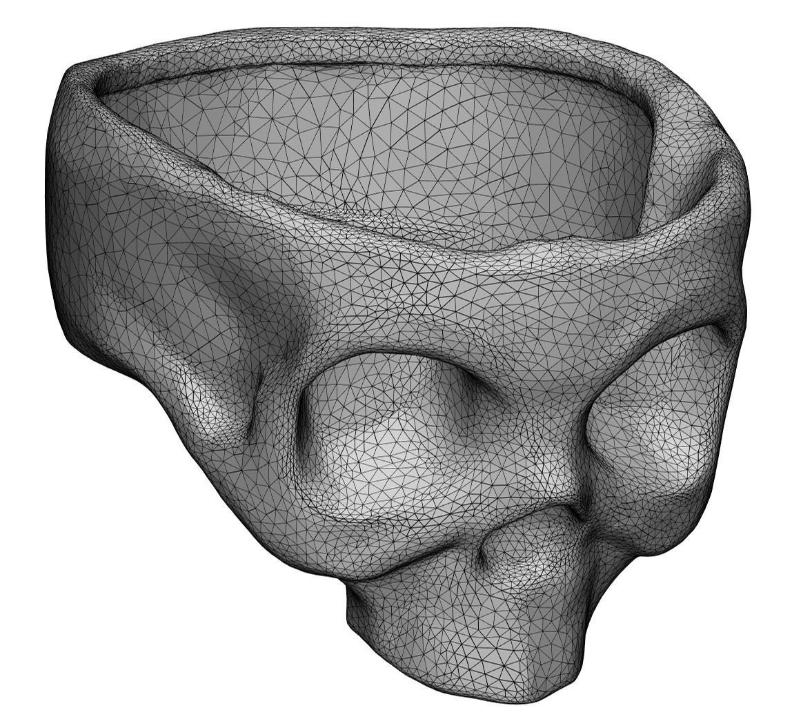 3D Printable Skull Ring for Jewelry 3D print model 3D print model_1