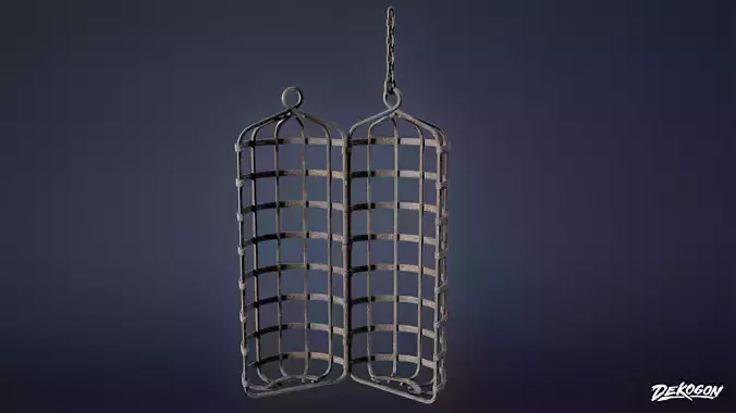 MEDIEVAL - Hanging Cage 02 - LOW POLY