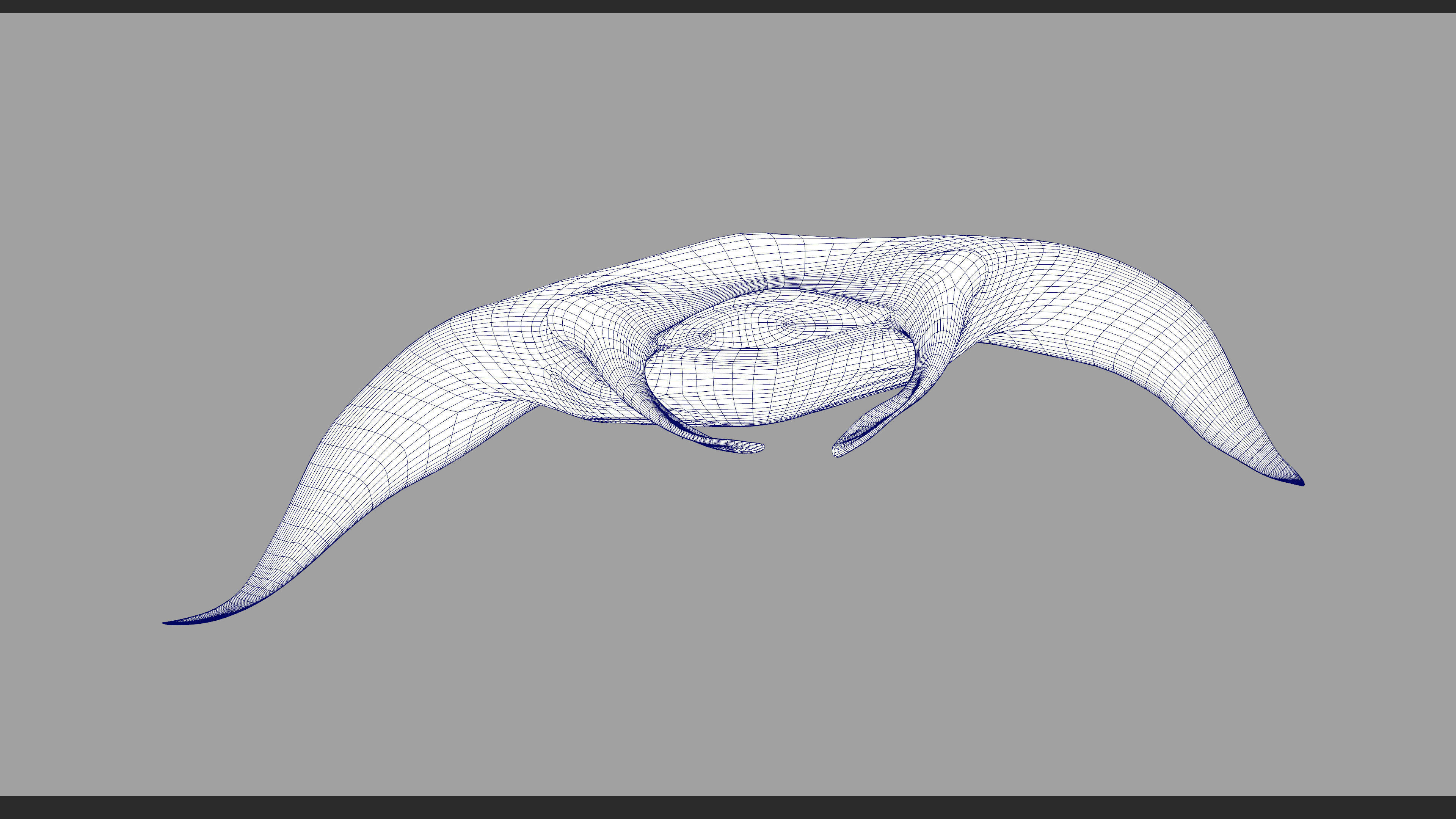 Giant Manta Ray Low-poly 3D model_12