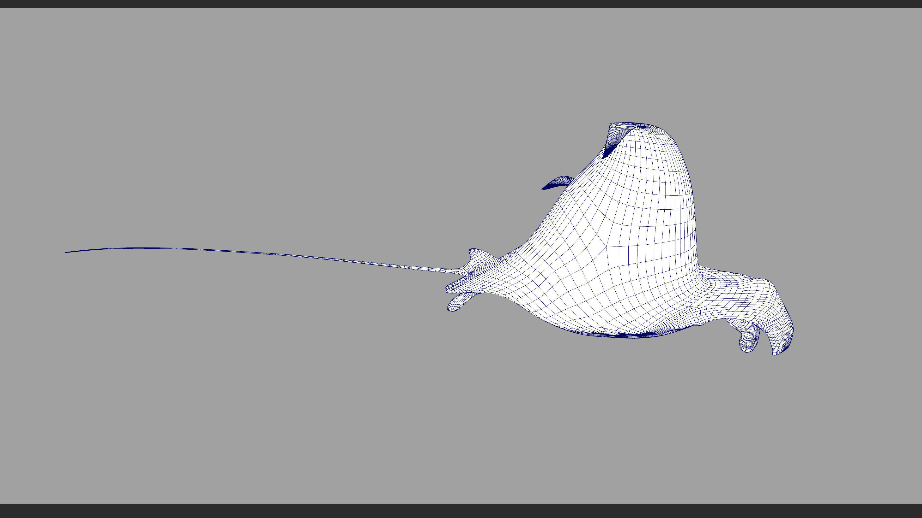 Giant Manta Ray Low-poly 3D model_16