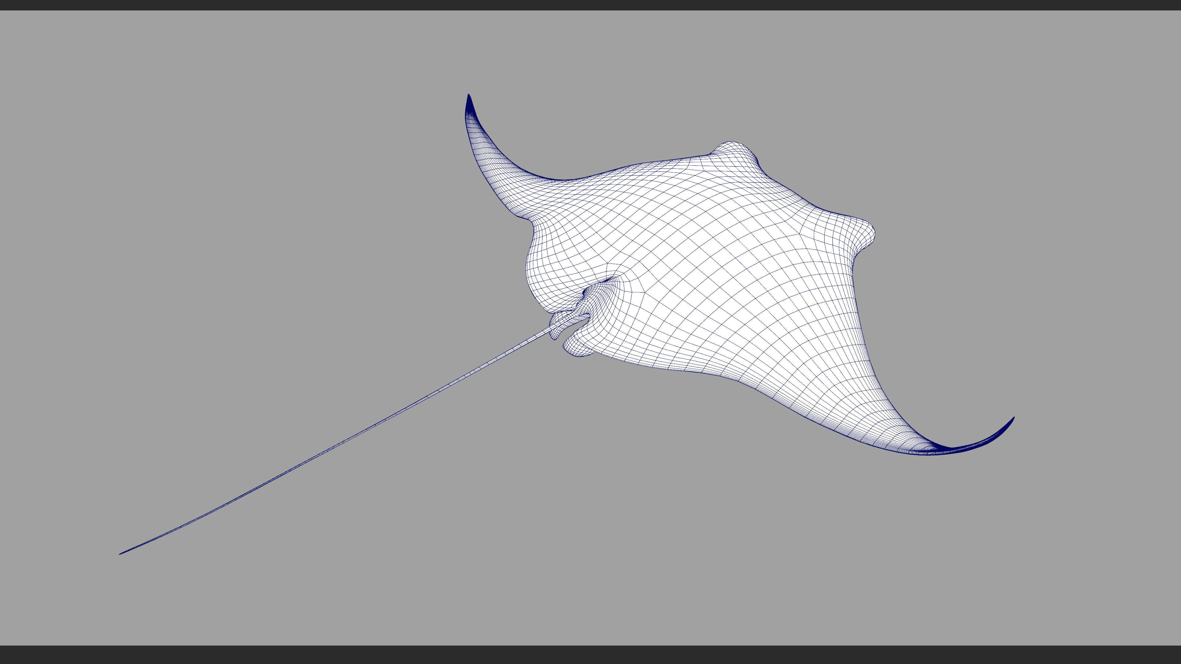 Giant Manta Ray Low-poly 3D model_15