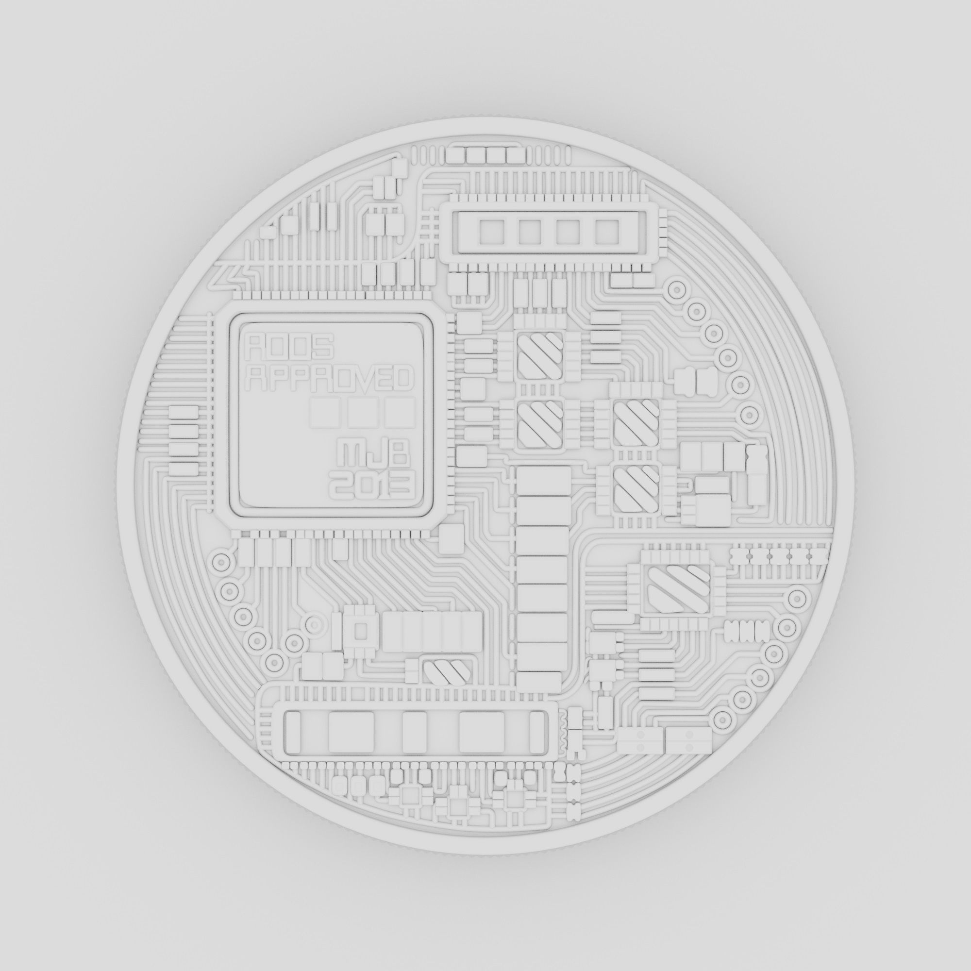 BITCOIN HIGH DETAILED MODEL 3D model_5