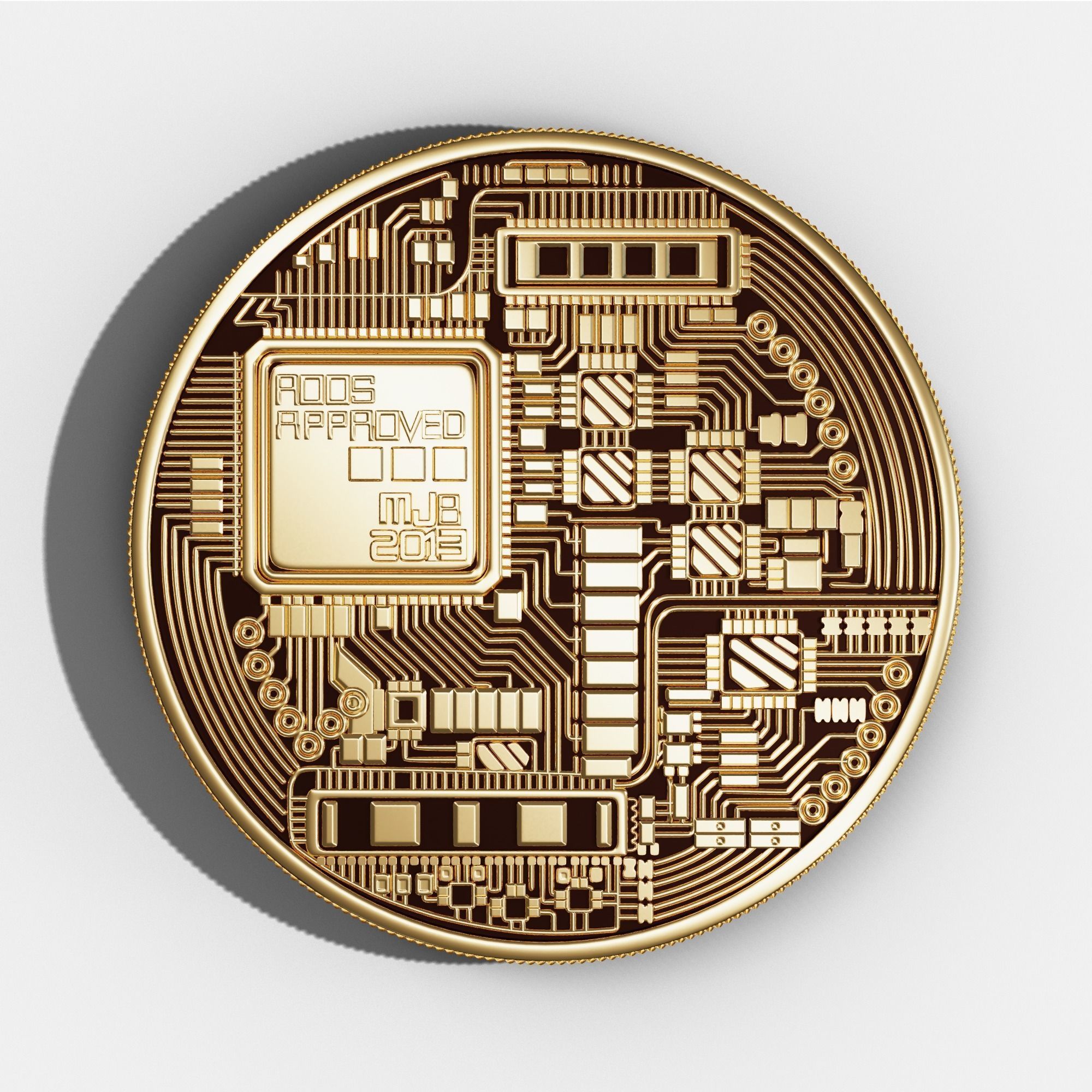 BITCOIN HIGH DETAILED MODEL 3D model_3